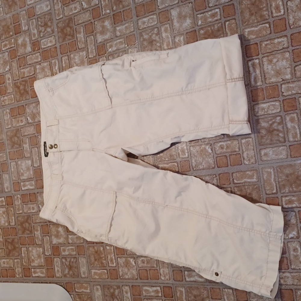 Eddie Bauer capris women's size 16 tan 100 percent cotton
